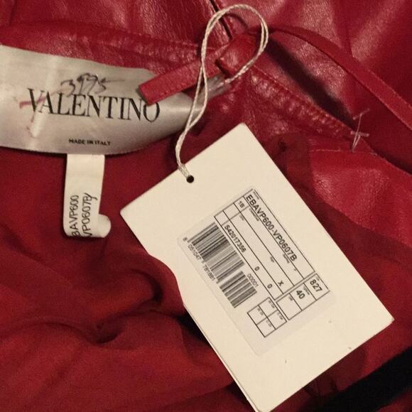 Valentino leather red dress - Picture 11 of 15